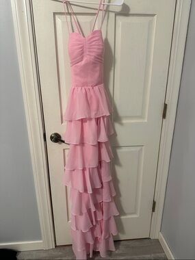 Pink from dress